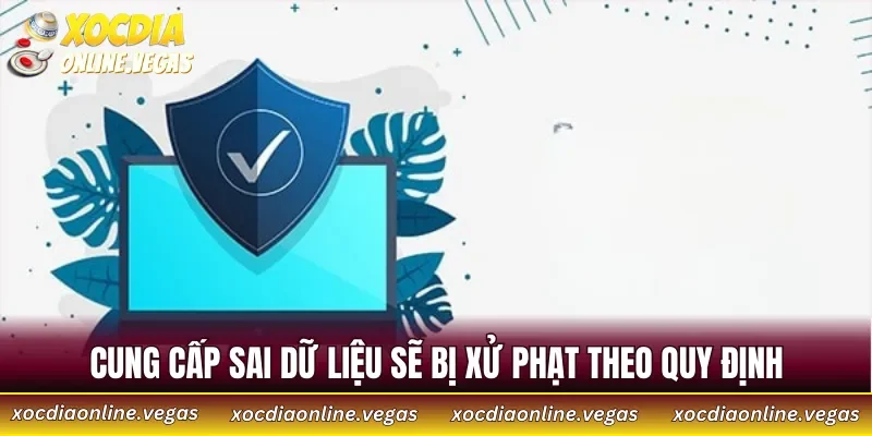 Cung cấp sai dữ liệu sẽ bị xử phạt theo quy định