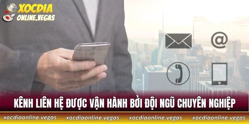 Kênh liên hệ được vận hành bởi đội ngũ chuyên nghiệp